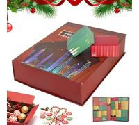 Boîte de l'Avent de Noël Vide Calendrier Avent 12 Jours | Boîtes Avent Vides à Remplir Soi-même Pour , adultes, maison, appartement, petits cadeaux pour chaussettes de Noël, cadeaux