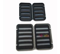 Boîte De Leurres De Pêche À La Mouche, Portable, Étanche, Boîte De Leurres De Pêche À La Mouche, Double Couche Éponge, Support De Crochet