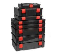 Boîte de Leurres - Fox Rage - Stack and Store Shield - Antirouille - Gris Gun Smoke - Loquets Rouges