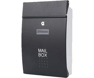 Boîte de Levage de Maison, boîte à suggestions par courrier électronique, Serrure on avec boîte aux Lettres, extérieur en métal galvanisé(A)