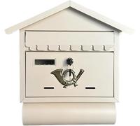 Boîte de Levage de Maison, boîte aux Lettres Murale, adaptée à la Maison et au Bureau, for Le Stockage des journaux et des Lettres(White)
