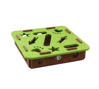 Boîte De Lime À Ongles pour Chat - avec 2 Billes Clochettes et Planche à Griffes Interactive | Coffret de Jeu Enrichissant et Grattoir à Griffes - pour Toilettage Chat, Intérieur Canapé Coin Meuble
