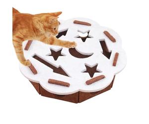 Boîte De Lime À Ongles pour Chat | Jouet Griffoir avec Deux Balles À Grelots - Coffret de Jeu Enrichissant et Grattoir à Griffes,pour Toilettage des D'Intérieur, Canapé, Coin, Meuble Et