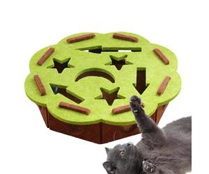 Boîte De Lime À Ongles pour Chat | Planche à Griffes Protectrice avec 2 Balles à Clochette | Griffoir À Lime pour Les Félins - pour Soin des Chats d'Intérieur Canapé Coin Tapis