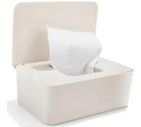 Boîte de Lingettes Humides Blanc, Cheerhom Distributeur de Lingettes Humides pour Bébé, Boîte pour Papier Toilette Humide, Boîte de Lingettes Humides avec Couvercle