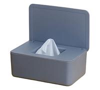 Boîte de lingettes humides, boîte pour lingettes humides, boîte pour bébé, avec joint en caoutchouc, design scellé, étanche à la poussière, protection efficace du papier toilette humide, pour la maison et le bureau (gris 01)