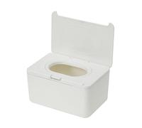 Boîte de lingettes humides, Distributeur de lingettes multifonctions for bébé, rechargeable, à une touche, multicolore, 19 x 10 x 13 cm(White)