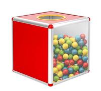 Boîte de loterie - Boîte de loterie transparente - 25 cm - Boîte de loterie transparente - Urne transparente - Boîte de dons pour dons, votes, tirages au sort