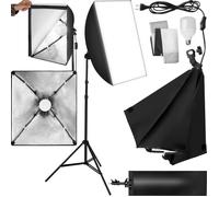 TECTAKE Éclairage studio softbox rectangulaire + 1 sac de rangement