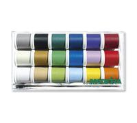 Boîte De Madère - Mat Gelé N°40 - 18 X 200M - Bobines - Assorties - Fils 8089