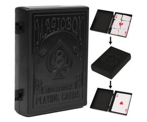 Boîte de magicien - Boîte d'accessoires d'illusion, accessoires de magicien de poker détachables | Idéal pour les débutants, apprentissage de tours, divertissement amusant, jouet de fête, prat