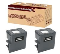 Boîte de Maintenance d'encre usagée Compatible C9344 EWMB3 C12C934461 pour Epson Les imprimantes ET-2840 4810 XP-4100 3100 4105 WF-2930 2950 2830 2850 L3550 L5590 2 Combo Pack