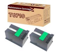 Boîte de Maintenance d'encre usagée Compatible T6710 PXBMB2 C13T671000 pour Epson imprimante WF-4630 4640 5110 5113 5620 5690 WP-4530 4540 4090 4590, réservoir de Collecte d'encre usagée 2 Combo Pack