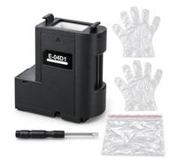 Boîte de Maintenance T04D1 T04D100 pour Encre Usagée Compatible avec Epson | Boitier Entretien Compatible avec Epson ET 3850, Tournevis Plat, Paire de Gants Jetables, Sachet Transparent Refermable