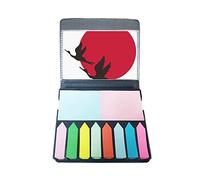 Boîte de marqueurs de page couleur japonaise rouge et noir volant