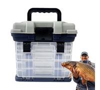 Boîte de maté riel de pêche - Boît e de Rangement pour pêche au leurre 28 x 17,5 x 27 cm, bo îtes de pê Che de Grande Taille | Organisateur de matériel de Portable, boîte Utilitaire de matériel de p