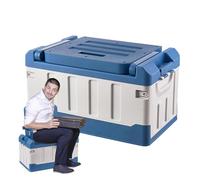 Boîte de matériel de pêche, Organisateur et Rangement - Boîte de pêche Portable Pliable de Grande capacité | Boîte de matériel de pêche en Voiture d'extérieur Double Couche 3 en 1, Accessoires, Hame