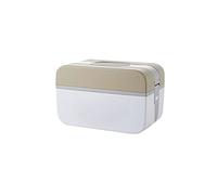 Boîte de médecine familiale, boîte premiers secours, conteneur médicaments domestique multicouche Portable for bureau, rangement médicale à domicile, coffre(Brown,L)