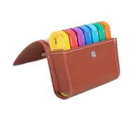 Boîte De Médecine Familiale De 7 Jours - Planificateur De Médecine Compacte, Organisateur Multi-compartiment, Cas De Pilule Conviviale Des Voyages, Porte- Quotidienne | Stockage De Médicaments Fac