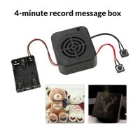 Boîte de messages vocaux de 4 minutes, Module d'enregistrement avec 2 boutons de commande pour animal en peluche, commande Audio