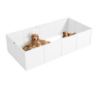 Boîte de mise bas pour chiens chiots - PawHut - porte à hauteur réglable, pour grands chiens - 196 x 96 x 48 cm