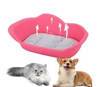 Boîte de mise bas pour chiens - Résine PP 59,8x39x22,8Cm | Boîte de naissance pour chien, lit d'accouchement respirant avec tapis, base antidérapante, confortable, hygiénique, petits chiens et chats |