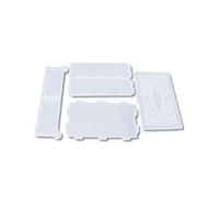 Boîte de moisissure en silicone - Moule de résine de stockage à rabat de bascule transparent durable pour fabrication de bricolage avec des perles en strass de séchés faciles pour