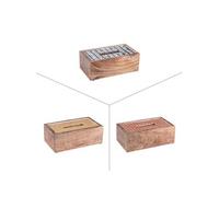 Boite de mouchoirs Atika (1 modèle aléatoire) - - Décoré - Bois
