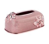 Boîte De Mouchoirs Boîte à mouchoirs Décoration de la maison Accessoires bureau Salon Chambre Salle manger bain Rangement papier Pour Le Salon(Rose red)