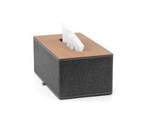 Boîte de mouchoirs cosmétiques, 25,5 x 14,2 x 10,5cm PU Cuir Tissue Box Holder, Rectangle Tissue Box Covers pour Kleenex Serviette rectangulaire Tissue Holder pour Salle de Bain Home Office