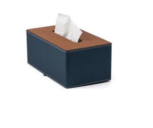 Boîte de mouchoirs cosmétiques, 25,5 x 14,2 x 10,5cm PU Cuir Tissue Box Holder, Rectangle Tissue Box Covers pour Kleenex Serviette rectangulaire Tissue Holder pour Salle de Bain Home Office
