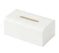 Boîte de Mouchoirs de Table en Plastique Blanc au Design Européen | Structure Plastique, Style Concis et Créatif, pour Restaurants et Chambres D'hôtel