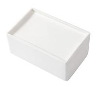 Boîte de Mouchoirs en Plastique Blanc, Design Créatif de Bureau | Structure Plastique, Style Concis, pour Bureaux et Chambres D’hôtel, Rangement Discret Table