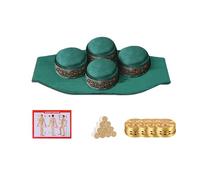 boîte de moxibustion, Bâton Moxa for le cou, les épaules, la taille et l'abdomen, Kit de Moxibustion féminin polyvalent for tout corps, housse en tissu(Quadruple copper box)