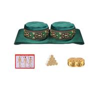boîte de moxibustion, Bâton Moxa for le cou, les épaules, la taille et l'abdomen, Kit de Moxibustion féminin polyvalent for tout corps, housse en tissu(Double copper box)