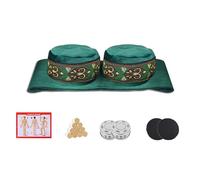boîte de moxibustion, Bâton Moxa for le cou, les épaules, la taille et l'abdomen, Kit de Moxibustion féminin polyvalent for tout corps, housse en tissu(Double steel box)