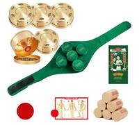 boîte de moxibustion, Couverture en tissu cuivre sans fumée à usage domestique, outil de traitement Portable, ensemble bâtons Moxa universels for tout le corps(5 units for the abdomen)