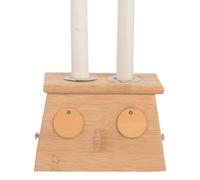 Boîte De Moxibustion - D'énergie À Double Trou, Support De Brûleur Moxa De 190 Grammes, Instrument De Bien-être Corporel Traditionnel, Récipient Chauffant En Bois Et En Acier Inoxydable | Ap