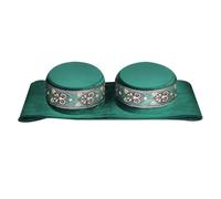 Boîte de Moxibustion Double Portable à Chauffage Double en Cuivre Vert | Relaxation du Cou Taille, Usage Maison ou Séance Bien-être, Format Compact
