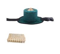 boîte de moxibustion, Housse en tissu sans fumée bois massif, Points d'acupuncture, soulagement de la douleur, Fatigue, corps entier, Kit bâton Moxa disponible(Small size)