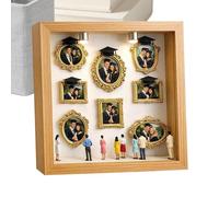 Boîte De Musée | Pour Portraits En Silhouette | Ensemble de Cadres Photo Miniature Or Nous | pour Noël Diplôme Mariage Couple Famille