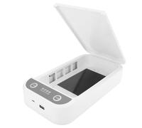 Boîte de Nettoyage désinfectante UV pour téléphone Portable, lumière UVC 360°, Outil de Nettoyage pour téléphone Portable, Accessoire avec Mode de stérilisation Rapide pour
