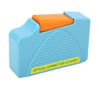 Boîte de nettoyage pour fibres optiques, nettoyeur de connecteurs optiques pour les faces d’extrémité SC, FC, ST, LC, nettoyeur de poche sans solvant avec plus de 550 nettoyages, A (Bleue)