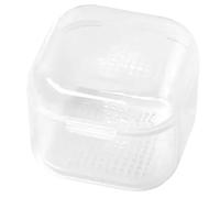 Boîte de nettoyage transparente pour ongles double couche Outils stérilisateur Conteneur Fournitures Nail Art Forets Nettoyage Manucure