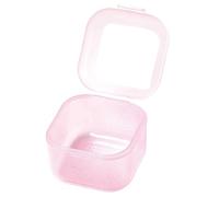 Boîte de nettoyage transparente pour ongles double couche Outils stérilisateur Conteneur Fournitures Nail Art Forets Nettoyage Manucure