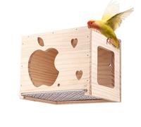 Boîte De Nidification pour Perruches | Maison Adorable d'animaux Sculptés - Boîte De Nid en Bois pour Calopsitte,pour Inséparable, Diamant Mandarin, Conure, Jardin, Balcon, Patio, Terrasse, Maison
