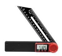 Boîte de niveau numérique à 360 degrés avec écran LCD et aide au marquage pour bricolage - Règle d'angle de précision Jauge biseautée 180 mm de longueur
