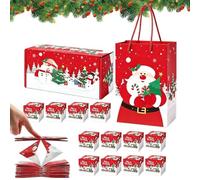 Boîte De Noël À Ouverture Pop-Up Échange rebondissant création souvenir à | Boîtes porte-billets pliantes décor de fêtes Pour adultes parents fête réunion