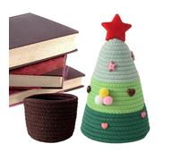 Boîte de Noël avec couvercle, boîte de rangement en tissu avec couvercle - Boîtes de décoration d'arbre de Noël de dessin animé - Boîte de rangement portable pour salon, chambre à coucher