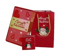 Boîte de Noël, boîte d'explosion Joyeux Noël Explosion avec sac et 10 cartes de rebond peuvent mettre l'argent pour des cadeaux d'anniversaire